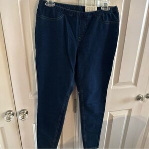 HUE Women’s Dark Blue Leggings Size Medium New